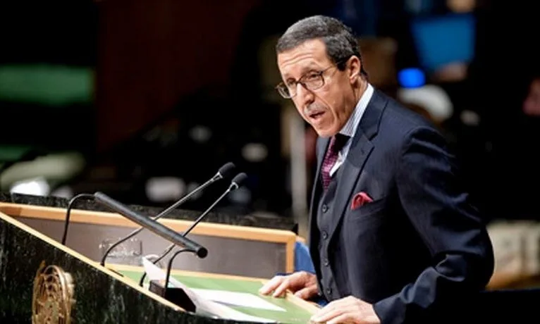 L'ambassadeur représentant permanent du Maroc auprès de l'ONU à New York, Omar Hilale