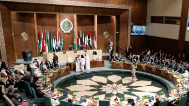 Les représentants des pays membres de la Ligue arabe rassemblés au Caire, le 7 mai 2023