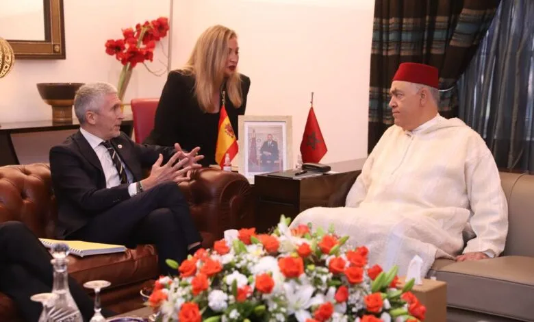 Le ministre de l’Intérieur, Abdelouafi Laftit, et son homologue espagnol, Fernando Grande Marlaska