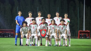 L’équipe du Maroc des moins de 15 ans