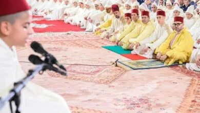 SM le Roi, Amir Al-Mouminine, préside à la mosquée Hassan II à Casablanca une veillée religieuse en commémoration de Laylat Al-Qadr bénie