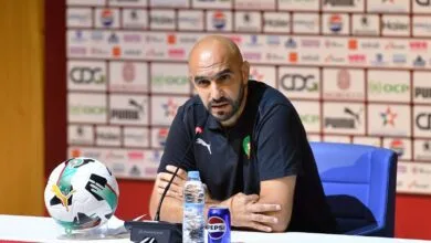 Walid Regragui lors d'une conférence de presse tenue à Maâmora, le 27 mai 2025 / Crédit: FRMF