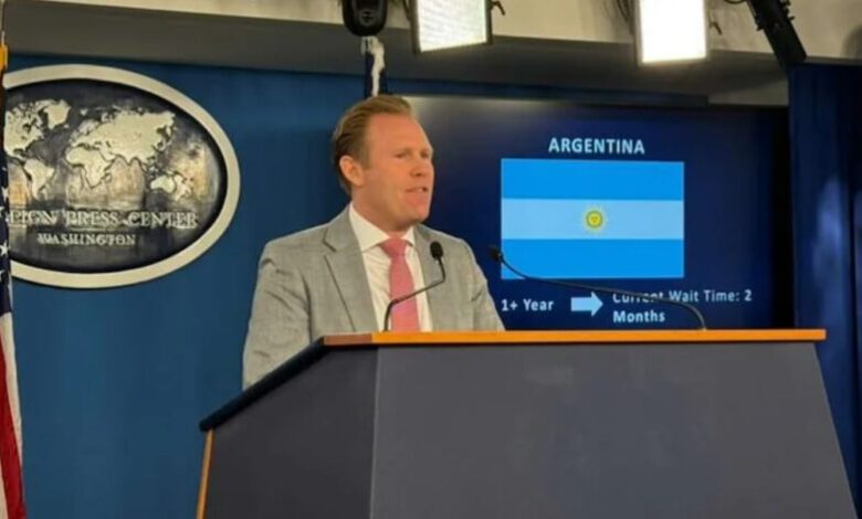 le directeur exécutif du Groupe de travail de la Maison Blanche pour la Coupe du Monde de football, Andrew Giuliani